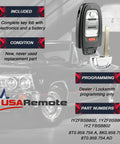 Audi Remote Key Fob Replacement Fits A1 A3 A4 A5 A6 A7 A8 Allroad Q3 Q5 Q7 S3 S4 S5 S6 S7 S8 SQ5 RS5 RS7 Complete Electronic Assembly