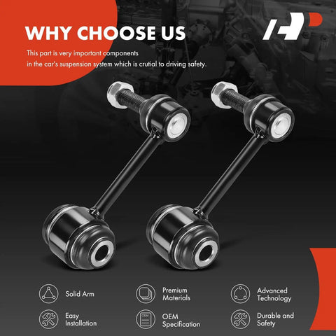 2 Piece Front Sway Bar Link Kit For Jeep Grand Cherokee WK2 And Dodge Durango 2016 To 2024 Pro Grade Built