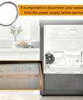 Model 4387020 Cutting Grid Wire Kit Replacement For Fridge Ice Maker Cutter Kit shown with fridge ice maker setup