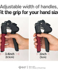 Adjustable Hand Grip Strengthener With Wide Handles, 29 To 99 Lb Resistance, forearm trainer showcasing adjustable width.