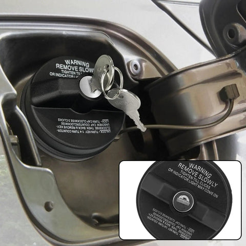 Locking Gas Cap With Key For Fuel Tank Fits Toyota 4Runner Chevy Camaro Honda CRV Infiniti Replaces 77300 47020 Durable ABS Plastic With Tight Rubber Seal For Weatherproof Security installed on vehicle