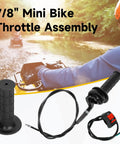 Seven Eighths Inch Mini Bike Throttle Assembly And Throttle Linkage Kit For Predator 212 196cc Coleman CT200U Baj