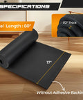 Next Level Neoprene Closed Cell Foam Roll Sixty Inches Long By Seventeen Inches Wide And Half Inch Thick on wooden floor.