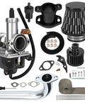 30mm Carburetor With Exhaust Header Stage 1 Kit Replacement For Predator 420cc 301cc And GX390 GX340 GX270 GX240 Engines