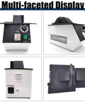 Premium Optical Glasses Frame Heater Featuring A Heavy Hitter 1500W Heating Element and Quick Fan Cooling, multi-faceted display from different angles.