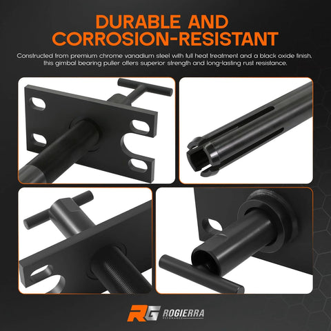 Gimbal Bearing Puller And Installer Tool Kit For Mercruiser Alpha 1 MR Bravo OMC And Volvo Marine, durable chrome vanadium design