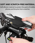 Third Gen Bike Phone Mount For Stem With Shock Absorbing Silicone Holder And Scratch Free Grip, Universal 5.8 To 7.2 Inch Phone