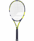 Boost Aero Yellow Tennis Racquet Pre Strung With White Syn Gut At Mid Range Tension One Quarter Inch Grip Lightweight 260g Graphite