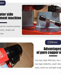 Motor side adjustment machine for Heavy Duty Circular Saw Blade Sharpener And Scraper Grinder With A Killer 370 Watt Motor.
