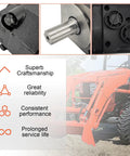 Close-up view of HMK 400 Hydraulic Motor Replacement Built Like A Tank For Agt ECSSCT72 with quality assurance details.