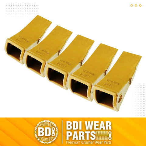 5 Pack 230 Series Excavator Bucket Teeth With 23 Pin Flex Pins Fits 23 And 230 Series Skid Steer Loaders And Excavators Durable Wear Parts For Heavy Duty Digging gold bucket teeth set