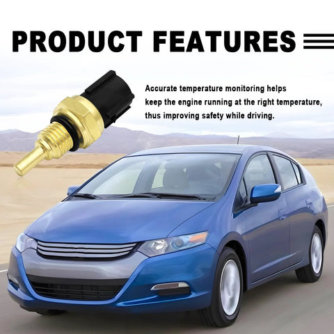 SYudwen engine coolant temperature sensor with brass body and black plastic connector