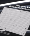 Genmitsu aluminum spoilboard with grid and measurement scale, angled front view