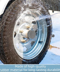 Four Pack 1.98 Inch Rubber Bearing Dust Caps Grease Cap For Trailer Hub Universal Fit Installed on Boat Trailer Wheel