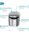 1.6 GPF Top Mount Exposed Sensor Flush Valve For Toilet With Gear-Driven Ceramic Cartridge Hardwired With Battery Backup And On-Demand Manual Flush For No Fuss Performance, chrome unit