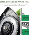 Close-up of the blade on Automatic Pipe Cutting Machine Electric 1000W 1750W High Torque 3200 RPM Model 400 Pro Grade Cutter
