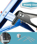 580 Piece Pop Rivet Assortment Kit With Aluminum Blind Rivets In 3/32 1/8 5/32 3/16 Inch Diameters 2mm To 12mm Grip Range Includes 60 Washers Built For DIY Auto And Metal Projects used for door hinge fixing