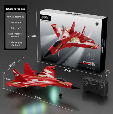Foam RC Plane For Kids And Adults Easy To Fly Remote Control Airplane With Auto Balance Gyro SU-27 Inspired Fighter Jet Drone