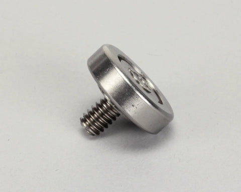 Bearing Roller Track 2P-30483 Replacement Part For Commercial Foodservice Equipment OEM Quality Genuine Bearing Guide Rail Heavy Duty Roller Track For Warming And Countertop Machines, silver metal threaded roller track
