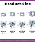 Top Tier Zinc Plated Carbon Steel Square Cage Nuts Assortment Features 10-32 12-24 1/4-Inch And 5/16-Inch Sizes product sizes and specifications.