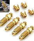 Heavy Duty Solid Brass Brake And Coolant Bleeder Replacement Kit Drop In Fit For Cars And Trucks Tough As Nails with detailed fittings.