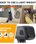 1800W Heat Gun Pro Grade Hot Air Tool With Dual 400 And 600 Degree Settings, Overload Protection, in use for craft and piping projects