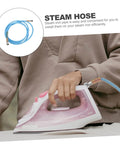 Person ironing with Pro Grade Heavy Duty High Temperature Steam Iron Replacement Hose And Tube Durable High Pressure Steam Line