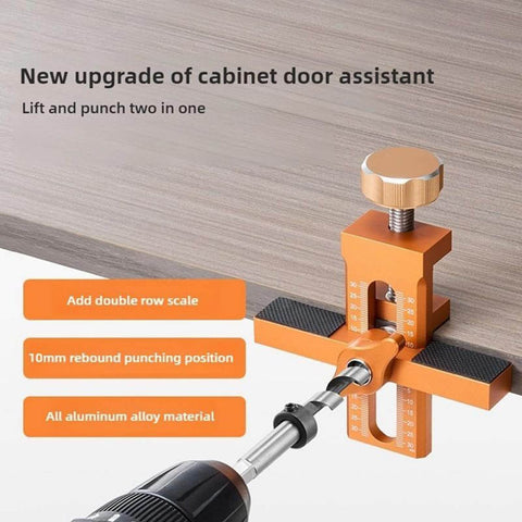 Effortless Cabinet Door Installation Positioner for Precise Alignment with premium aluminum alloy, adjustable clamp, rust resistant