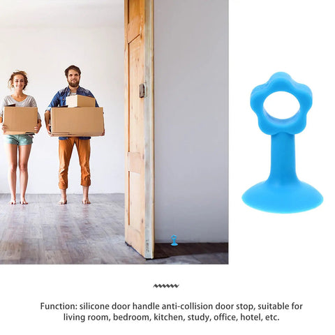Sixteen Pack Silicone Door Stopper With Suction Cup Silent Door Stop Easy To Install For Kitchen And Office Use
