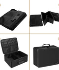 Fireproof Photo Storage Box With Lock 16 Inner 4x6 Photo Cases Water Resistant Collapsible Organizer With Durable Zipper