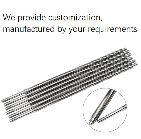 T12 Lead Screw 500mm Length With Brass Nut 12mm Diameter Two Starts Thread Pitch 2mm Lead 4mm For Your 3D Printer Z Axis CNC Setup Stainless Steel For Smooth Motion displayed in customization context