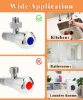Heavy Duty Water Line Adapter Workhorse 1/2 Inch Female To 3/8 Inch Male Brass Fitting shown for kitchen sink application.