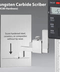 Digital Height Gauge Pro Grade With 0.01mm Resolution And 0.02mm Tolerance In ABS And INC Modes 12 Inch Range Heavy Duty Cast Iron Base For Rock Solid Machining And Quality Control next to tungsten carbide scriber