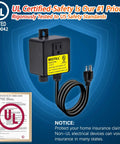 UL certified power control box for Sink Top Garbage Disposal Air Switch Kit Matte Black 3.6 Inch Push Button