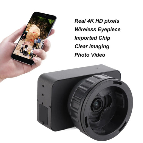 4K HD Eyepiece Camera With 3 Inch Screen For 22mm To 46mm Optical Telescopes And Microscopes Real Time Live Monitoring device
