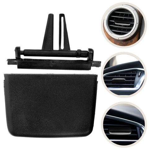 All Purpose Adjustable Car Air Vent Tab Clip For Automotive Outlets Slick DIY Install No Tools Needed Black ABS And PC Material Universal Fit Durable Vent Clip For Auto AC Vents on car vent