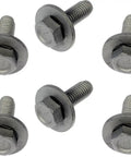 Heavy Duty Splash Shield Bolts With Captive Washers M10x26.5mm Rust Resistant Auto Fender Fasteners 10 Pack in close view.