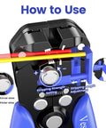 Close-up of 3 In 1 Wire Stripper Cutter And Crimping Tool for Heat Shrink Connectors with auto stripping settings