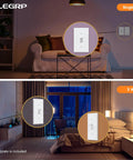 Digital Toggle Dimmer Switch For Dimmable LED CFL And Incandescent Bulbs, Single Pole Or 3 Way, UL Listed, Wall Plate Included