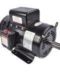 Top Notch 5 HP Single Phase Industrial Air Compressor Electric Motor At 1725 RPM With Heavy Duty Black Finish for stable use.