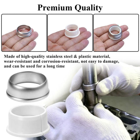 Upgraded Outboard Water Pump Drive Shaft Collar And Spacer Kit Fits Yamaha And Mercury 115HP To 300HP 2 And 4 Stroke Motors
