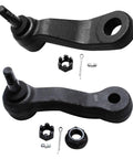 4x4 Front CV Axles and Wheel Bearing Kit, 17-Piece for GMC and Chevy Trucks, 6-Lug 4WD Replacement, Bolt-On Front Suspension Upgrade, DIY-Friendly, Durable Axle Shafts, Bearings, Seals, and Hardware. Black forged steering arms with hardware