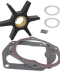 Water Pump Impeller Service Kit For Mercury Mariner Force 25 30 40 50 HP Outboard Motors Replacement With Gasket And Key Easy Install Sierra 18 3057 47 85089 47 85089 10 8M0027792 - black impeller, gaskets, washers, key