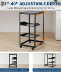 Rock Solid 20U Open Frame Network Rack Hella Sturdy Cold Rolled Steel Server Cabinet With Super Adjustable Depth 23 to 40 inches.
