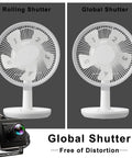 Comparison of rolling shutter and global shutter effects with a fan and 50FPS Global Shutter USB Camera With Wide Angle Distortion Free Color Lens USB 2.0 Plug And Play For Golf Swing Slow Motion Industrial Machine Vision VR And Robotic Vision.