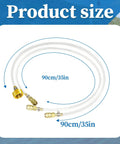 Sea Star Hydraulic Steering Bleed Kit For Boat Maintenance With PU Hose And Copper Fittings, coiled 90cm hose size