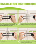 Installation guide for Six Pack Adjustable U Shaped Child Safety Cabinet Locks For Closets Knobs And Cabinets Baby Proof Cabinet Latches