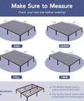 Infographic showing bed sizes with dimensions, featuring Queen Size Bunkie Board 60 X 80 for mattress support.