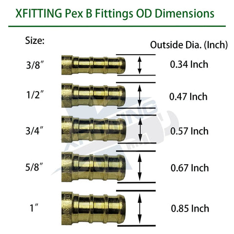 Three Quarter Inch Pex B Sweat Ball Valve Full Port Brass Crimp for Potable Water and Hydronic Heating, 100 Pack, ANSI NSF 61 Approved, Underground and Behind Wall Ready PEX-B fitting sizes