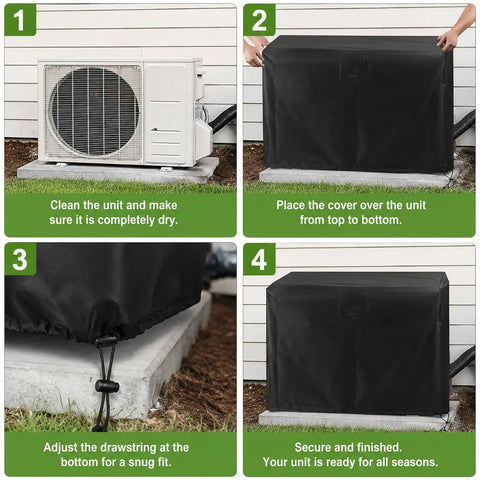 HeavyDuty Outdoor Air Conditioner Unit Cover With Slick Waterproof Oxford Fabric AllSeason Gear To Keep Your Ac Rig Crisp And Fully Shielded From Cold Snaps Year Round With Smart Easy Install Design